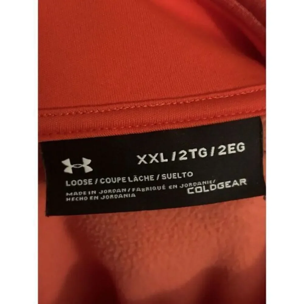 Under Armour 1/4 Zip Pullover Sweatshirt Mens 2XL Fleece‎ ColdGear 243